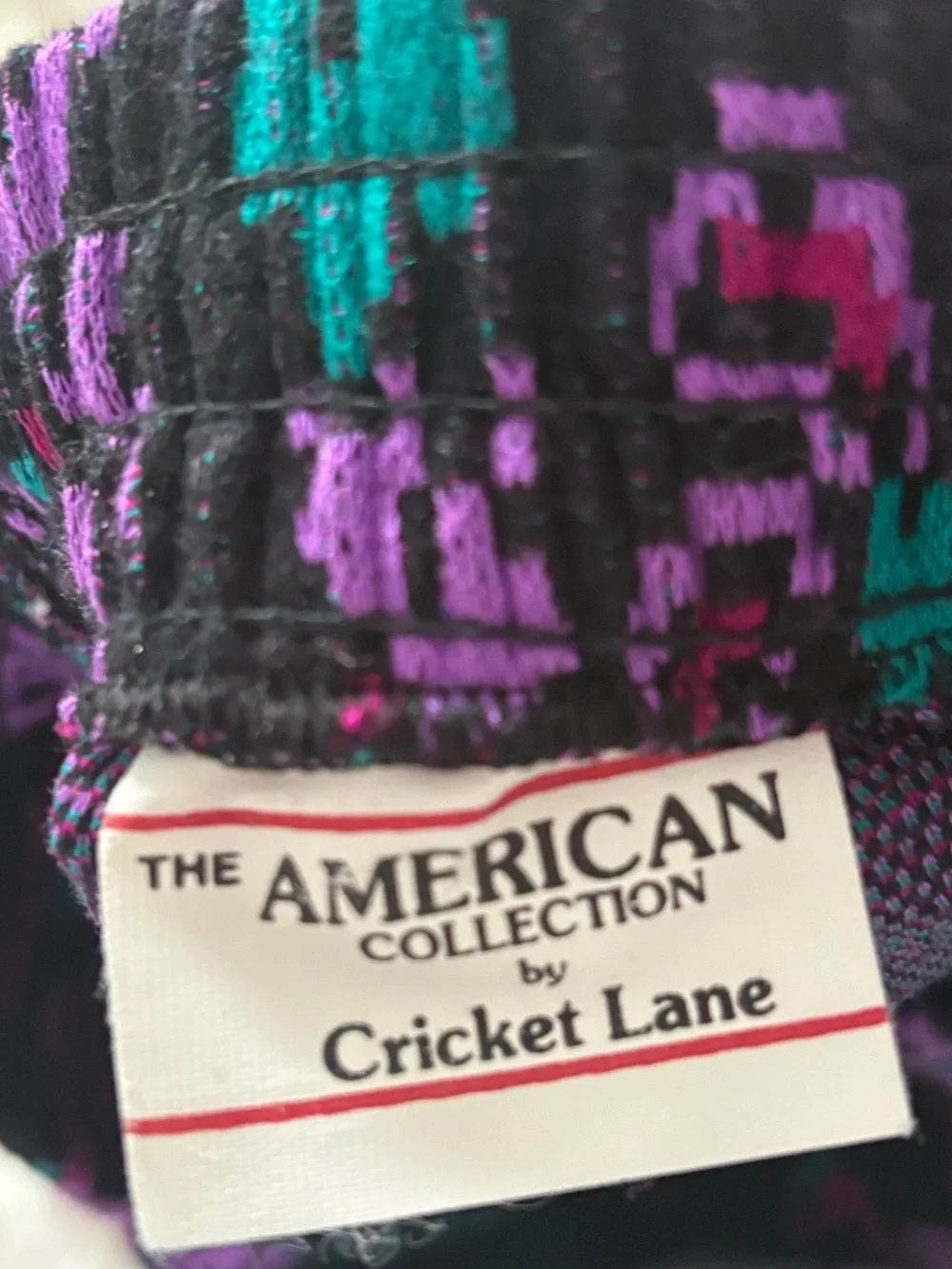 Vintage 80s Cricket Lane Floral Knit Skirt Set M S USA